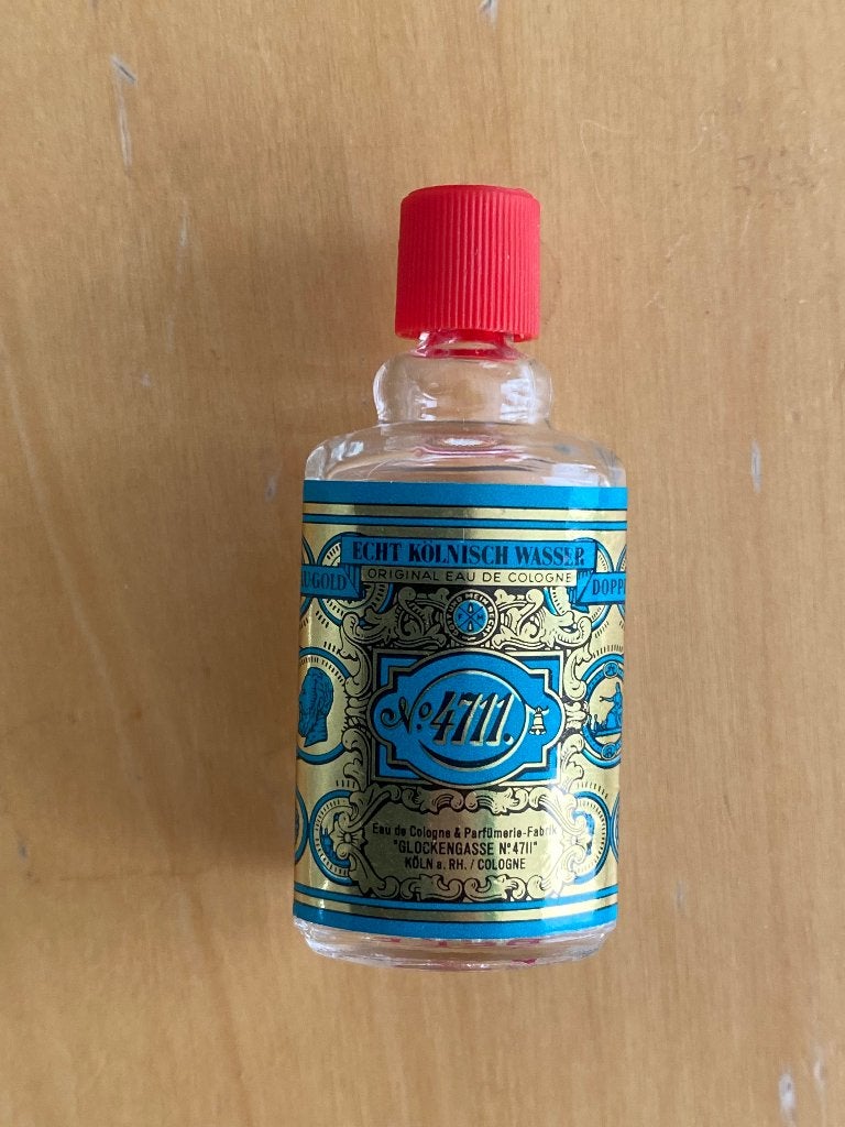 Parfum miniatuur flesje Eau de Cologne 4711 ongevuld, Verzamelen, Ophalen of Verzenden, Gebruikt, Miniatuur