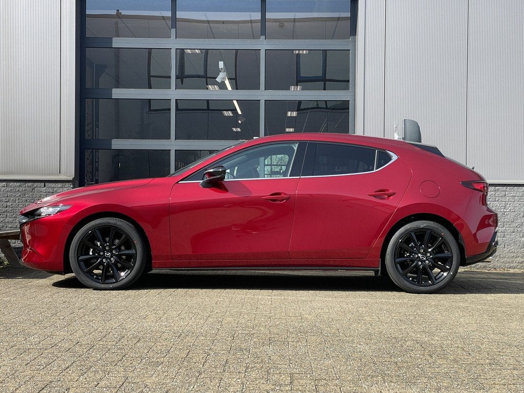 Mazda 3 2.5 e-SkyActiv-G M Hybrid 140 Homura NAVI | ACHTERUI, Auto's, Mazda, Voorwielaandrijving, Stof, Gebruikt, Zwart