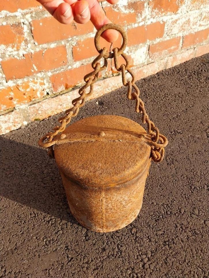 Franse wo1 artillerie smeerpot, Verzamelen, Militaria | Algemeen, Ophalen of Verzenden, Landmacht, Nederland