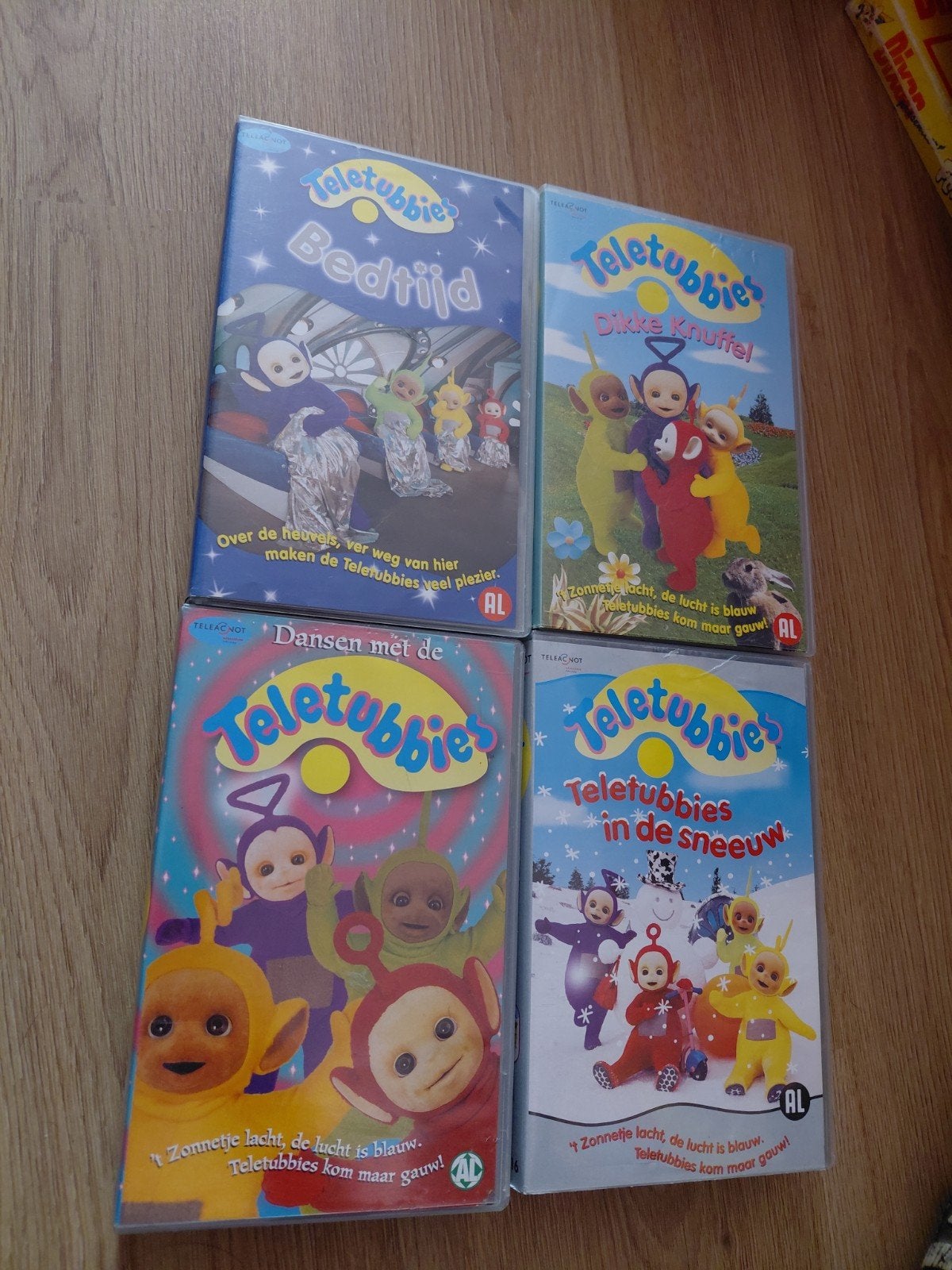 4 Teletubbies videobanden., Cd's en Dvd's, Gebruikt, Alle leeftijden, Ophalen of Verzenden, Kinderprogramma of -film