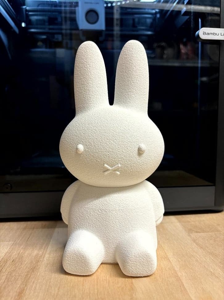 Nijntje / Miffy spaarpot - Wit 3D geprint, Verzamelen, Verzenden, Nieuw, Kunststof, Strip- of Tekenfilmfiguur