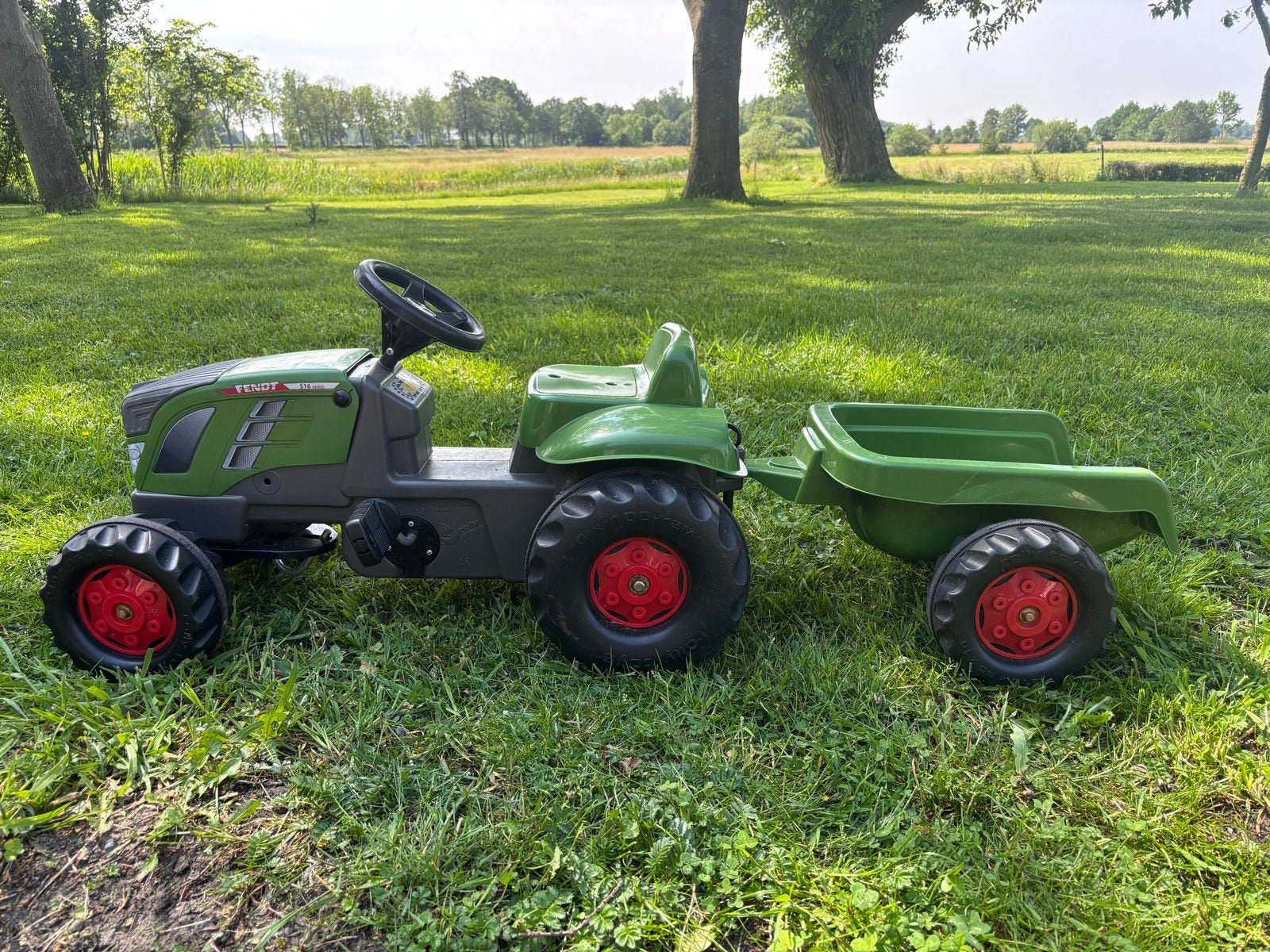Rolly Toys rollyKid Fendt Vario  516 met aanhanger, Ophalen of Verzenden, Gebruikt, Trapvoertuig
