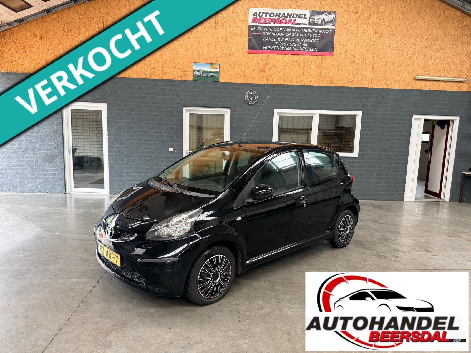 Toyota Aygo 1.0 12V Vvt-i 5DRS 2008 Zwart, Voorwielaandrijving, 4 stoelen, Origineel Nederlands, Bedrijf