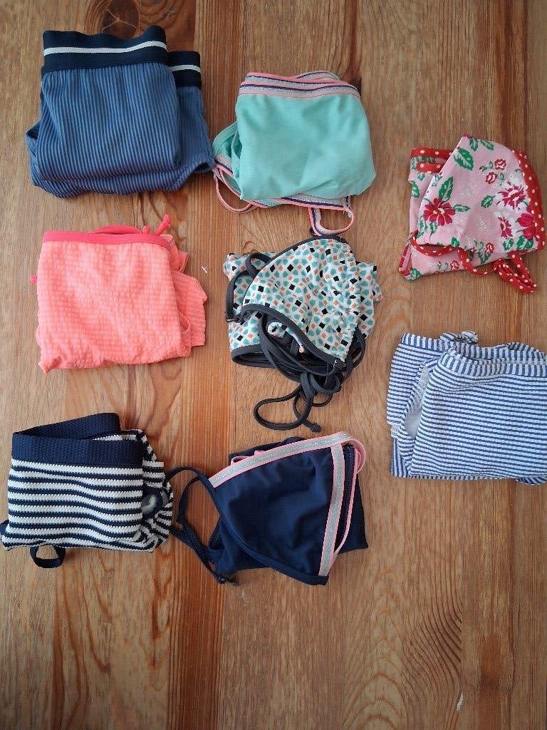 Bikini's +- maat 146-152, Gebruikt, Bikiniset, Meisje, Ophalen of Verzenden