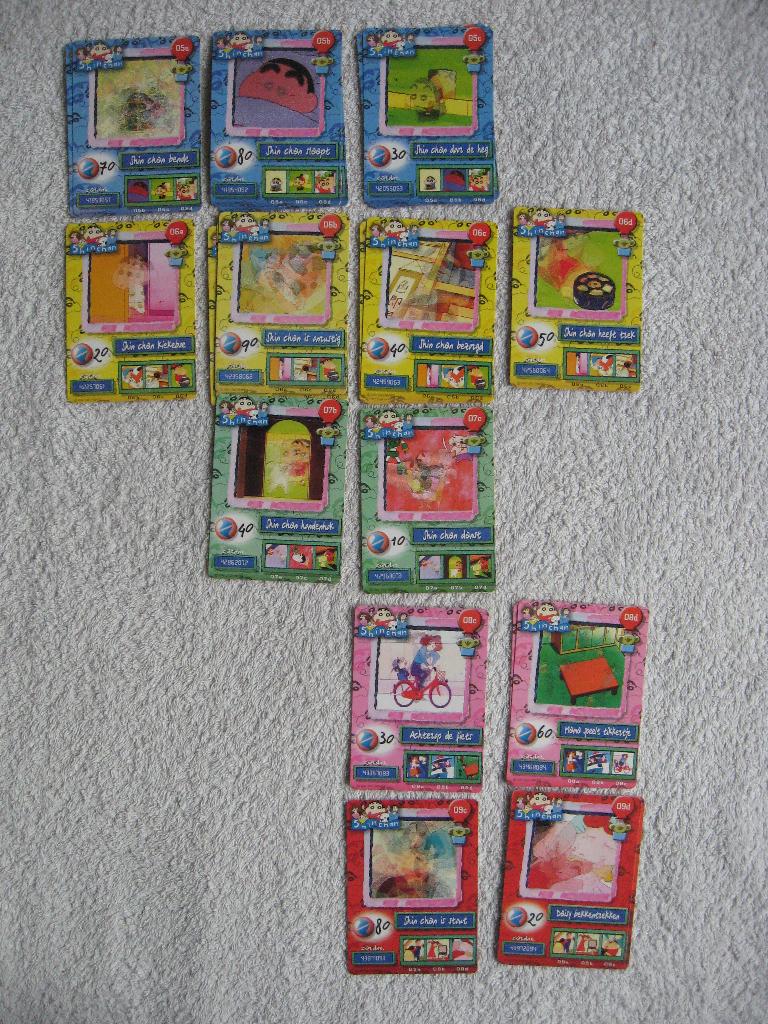 13 Fox Kids cards - Shin Chan ShinChan, Verzamelen, Ophalen of Verzenden, Zo goed als nieuw, Tv, Foto of Kaart
