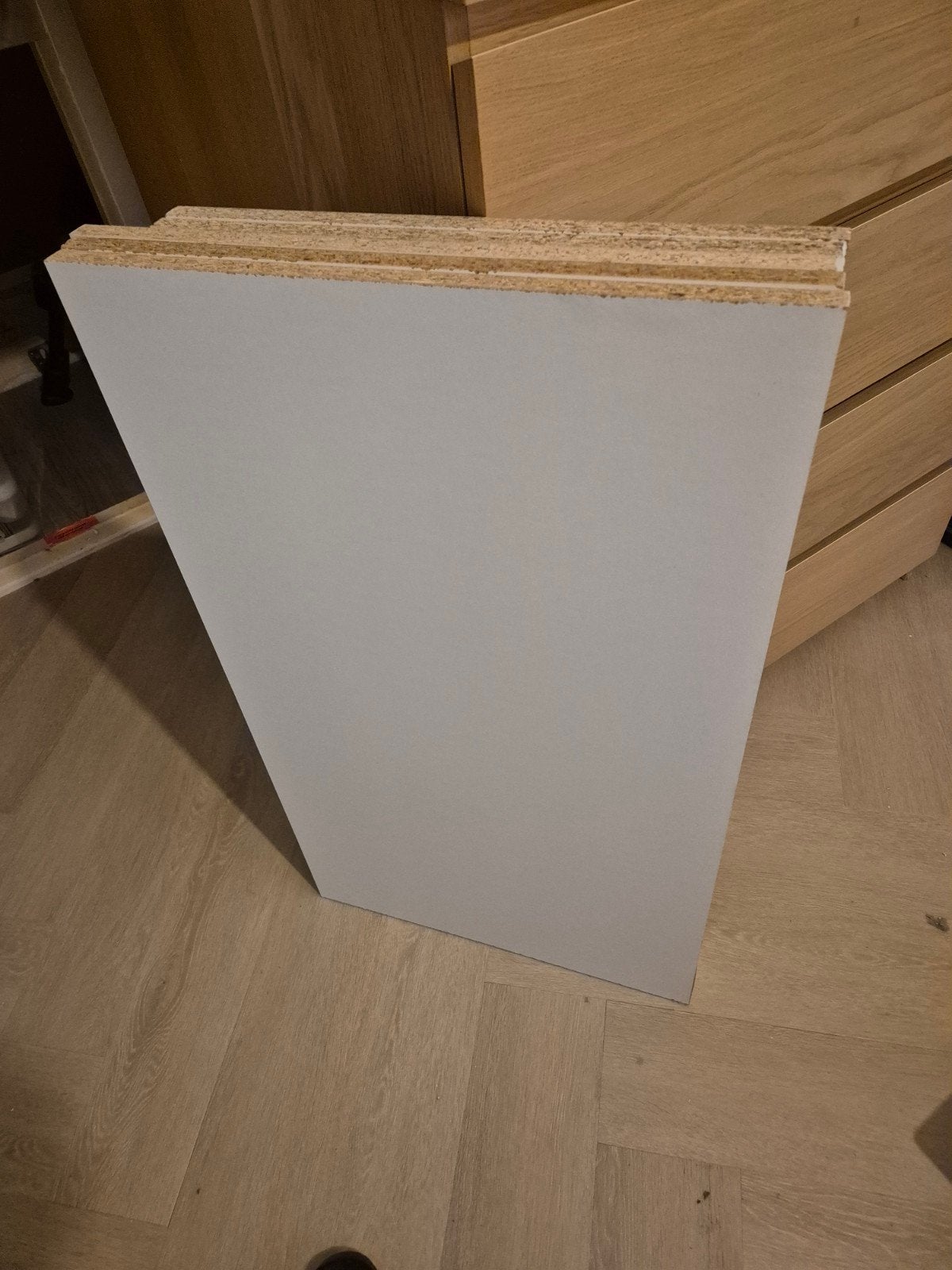 Witte melamine planken (5 stuks), Ophalen, Gebruikt