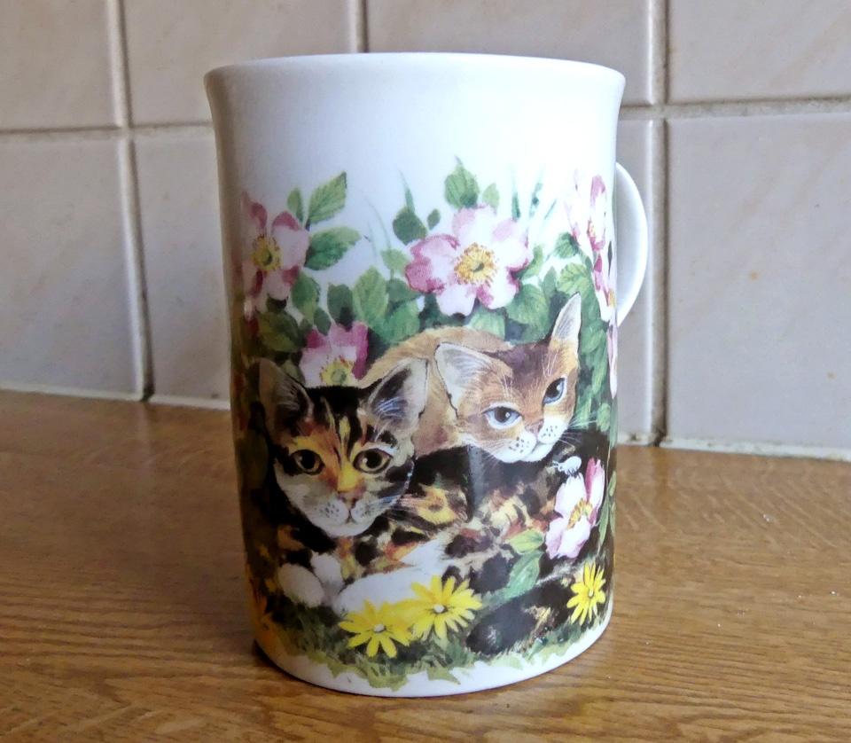 Crown Trent kattenbeker porselein poes kat beker, Ophalen of Verzenden, Zo goed als nieuw, Overige stijlen, Kop(pen) en/of Schotel(s)