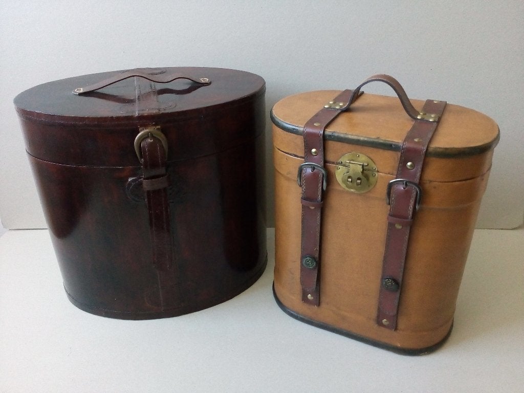 Brocante hoeden/wijnflessen box. Vintage. Pr.p/stuk vanaf, Antiek en Kunst, Curiosa en Brocante, Ophalen of Verzenden
