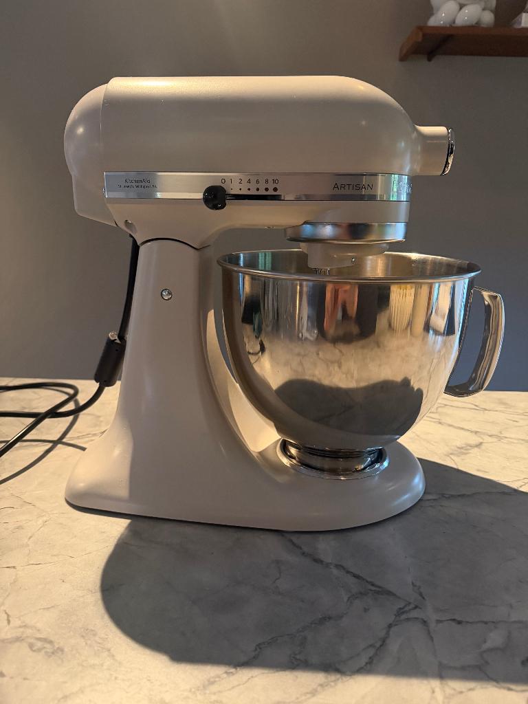 Kitchenaid Artisan kantelbare kop 4,8L, Witgoed en Apparatuur, Keukenmixers, 4 liter of meer, Ophalen, Nieuw, 3 snelheden of meer