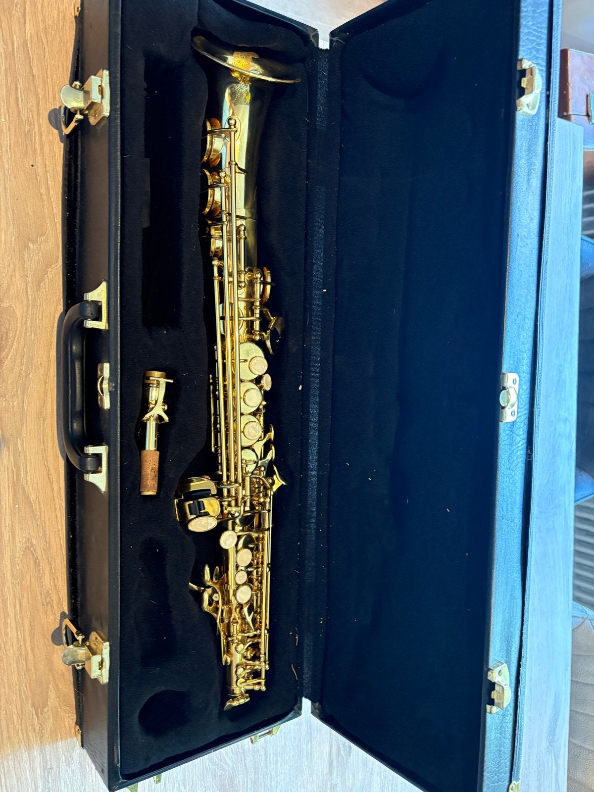 Hunter New York Sopraansaxofoon met koffer, Ophalen, Gebruikt, Sopraan, Met koffer