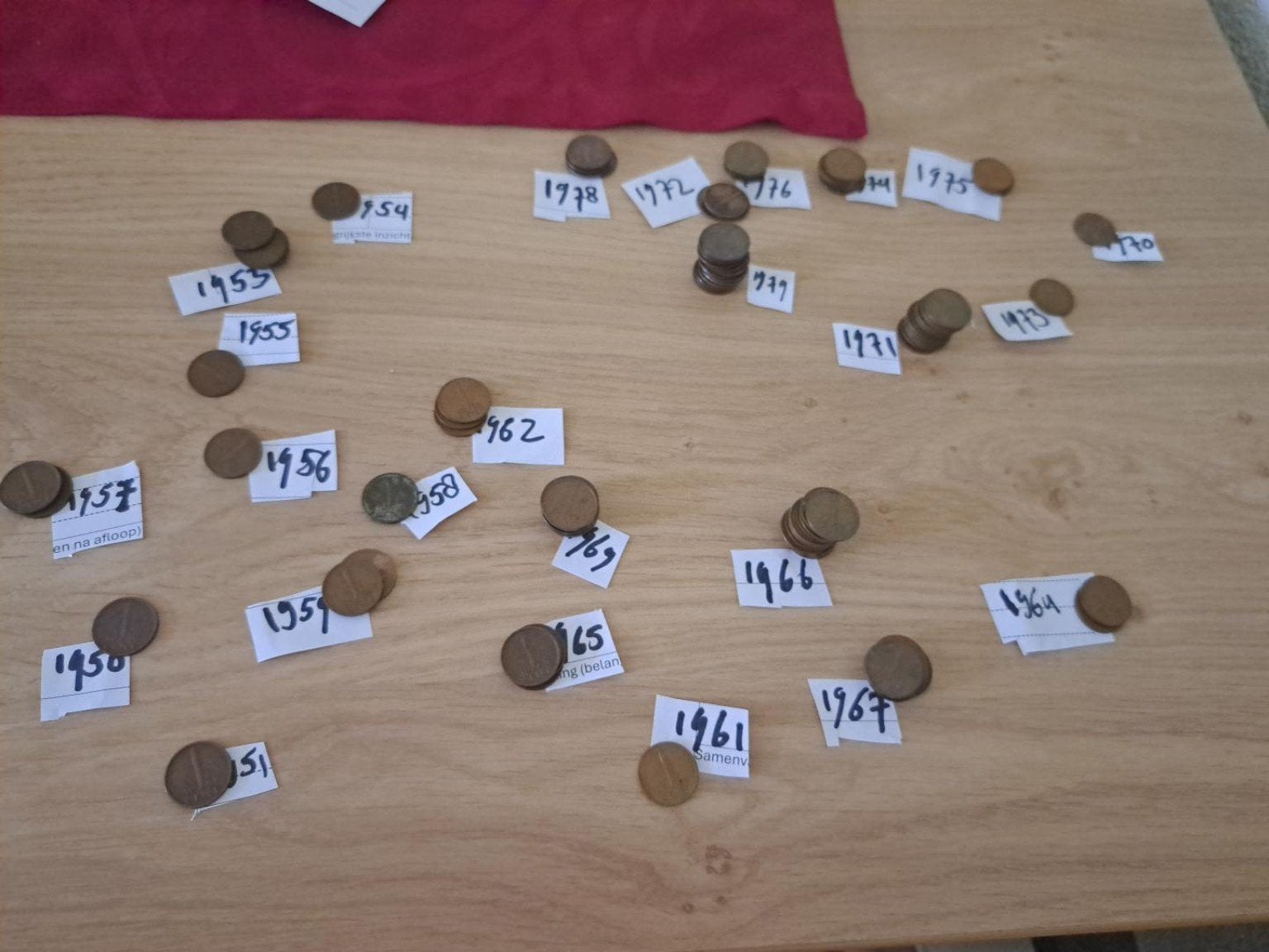 Verzameling 101 oude Nederlandse 1 cent munten, Ophalen, Koningin Juliana, 1 cent, Setje