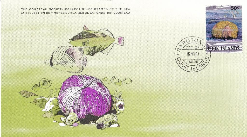 Cousteau – Cook Islands – Mushroom Coral–Le corail-champgnon, Verzenden, Overige typen