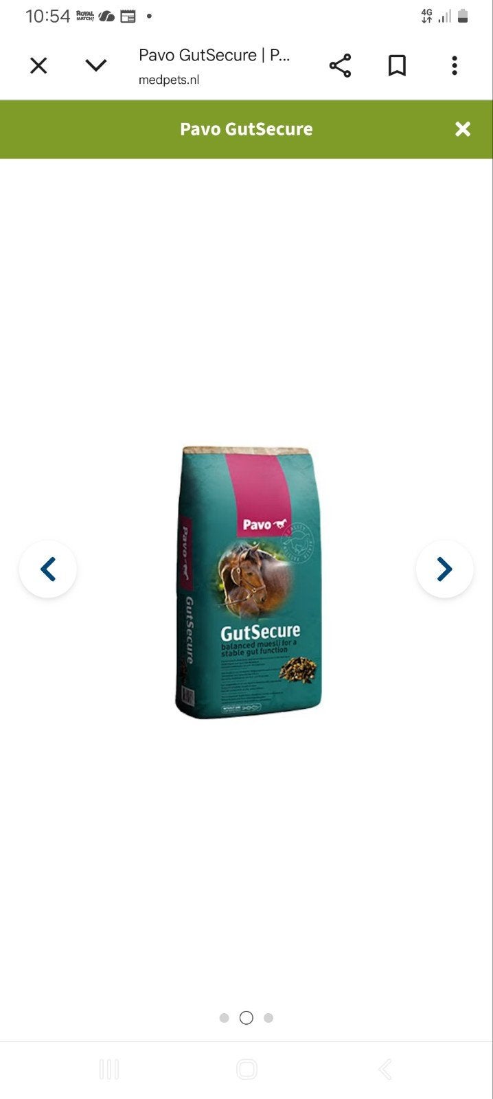nieuwe zak pavo gutsecure, Dieren en Toebehoren, Ophalen of Verzenden, Nieuw