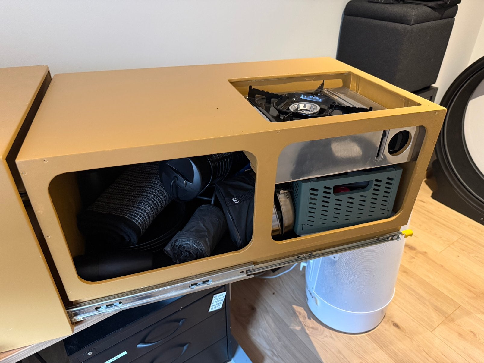 Keukendoos, moonbox, uitschuif keuken camperkeuken, Ophalen of Verzenden, Zo goed als nieuw