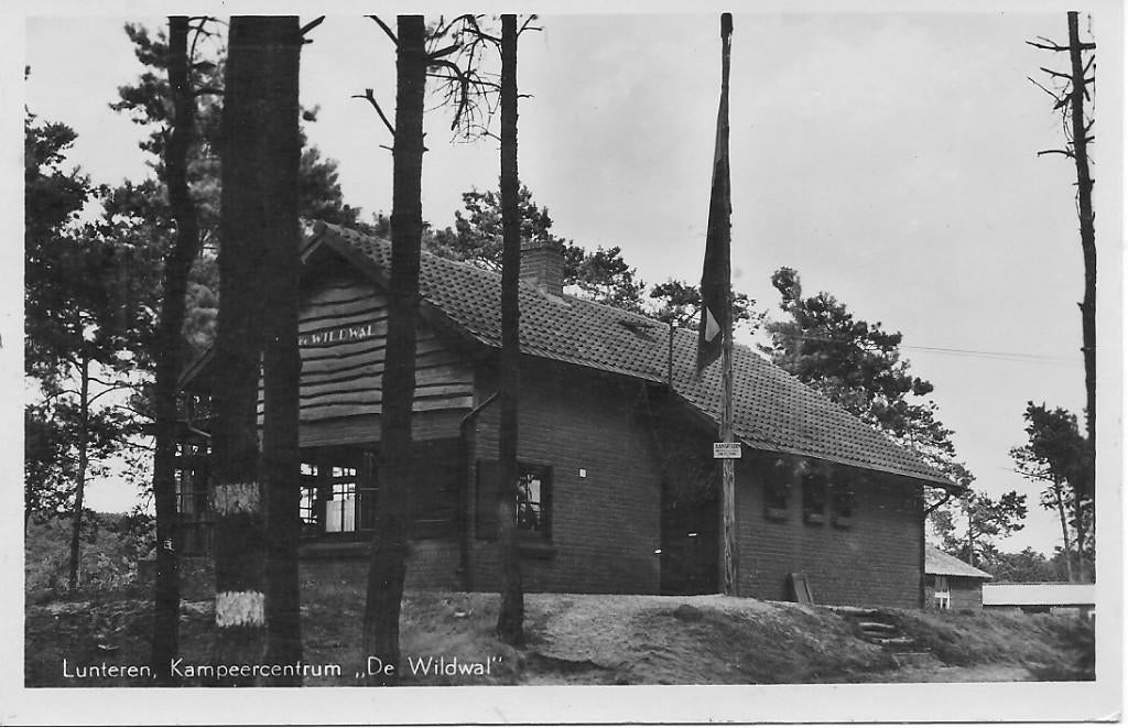 Lunteren  Kampeercentrum De Wildwal., Ophalen of Verzenden, 1940 tot 1960, Gelopen, Gelderland