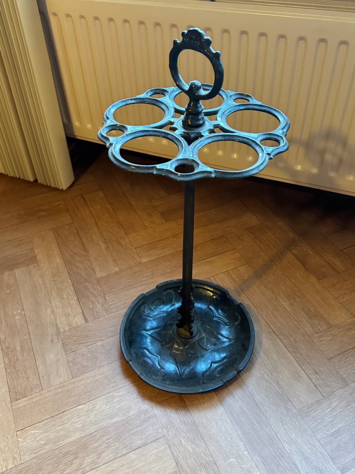 Art Deco parapluhouder van gietijzer, Huis en Inrichting, Woonaccessoires | Paraplubakken, Ophalen, Gebruikt, Metaal