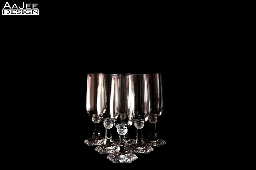 Rosenthal - 6 x Champagneflûte - Maria - Classic - Kristal, Ophalen of Verzenden, Zo goed als nieuw, Overige typen