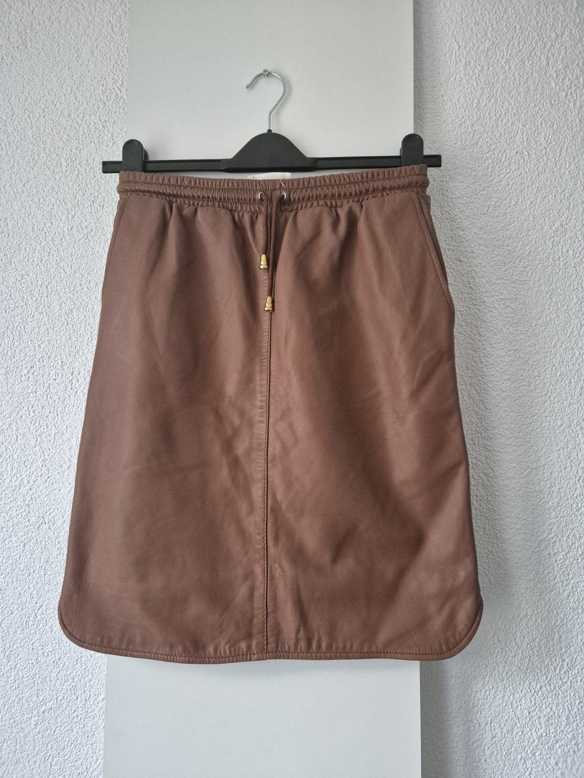 ALCHEMIST leren rokje s, Kleding | Dames, Rokken, Bruin, Ophalen of Verzenden, Zo goed als nieuw, Maat 36 (S)