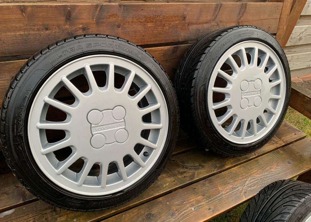Golf G60 velgen sebring 15 inch, Ophalen, 15 inch, Velg(en), Zomerbanden