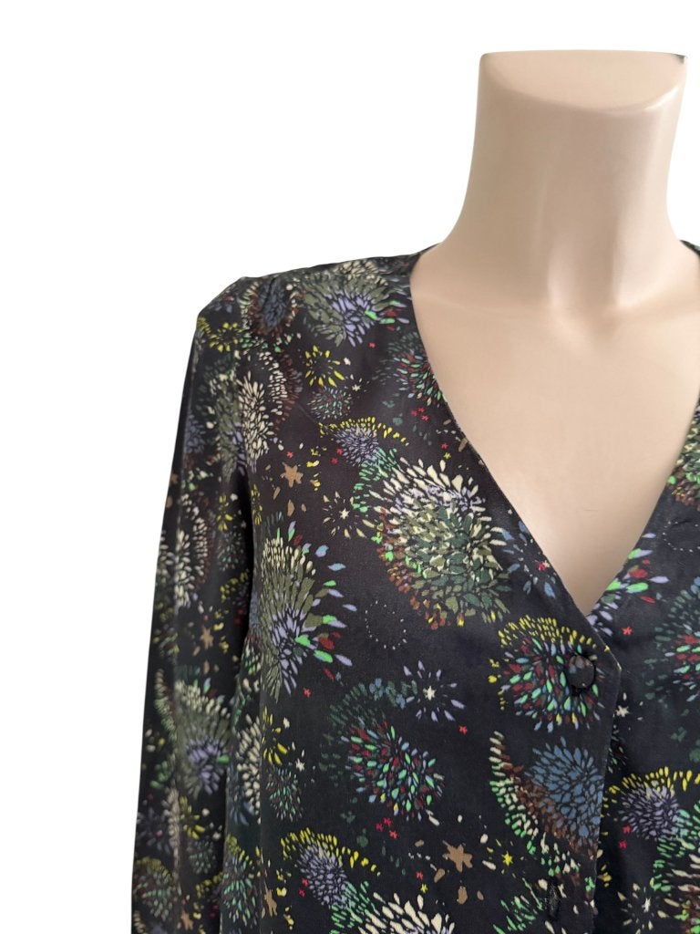Pom Amsterdam blouse S, Kleding | Dames, Blouses en Tunieken, Maat 38/40 (M), Zwart, Ophalen of Verzenden, Zo goed als nieuw