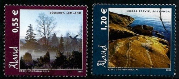 Aland SG 283-284 gebruikt (serie compl.) - 02-09-2002 - 0,70, Verzenden, Finland, Gestempeld