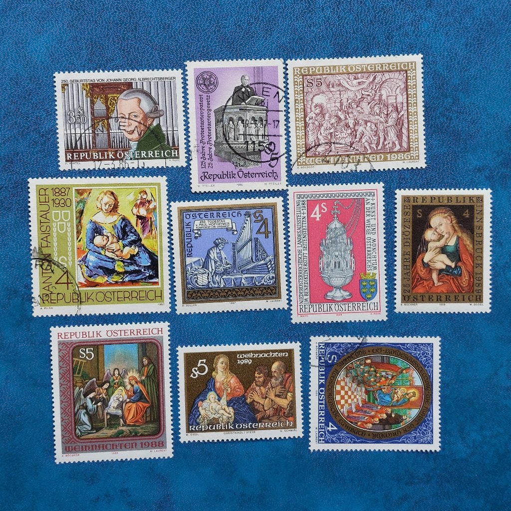 Oostenrijk Periode 1986 - 1989 Religieus motief  Divers, Ophalen of Verzenden, Gestempeld