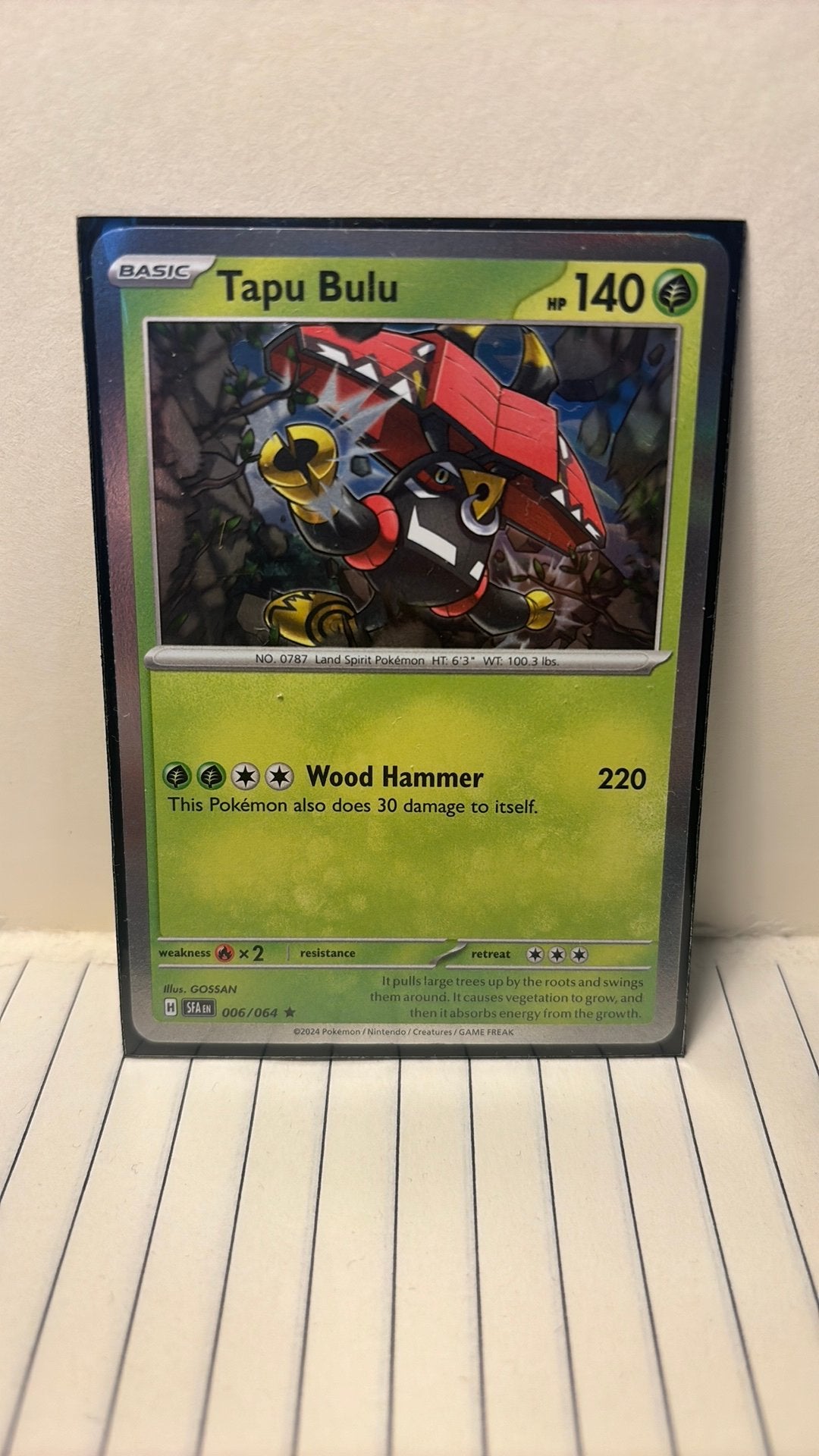Tapu Bulu 006/064 Shrouded Fable holo pokemon kaart, Ophalen of Verzenden, Nieuw
