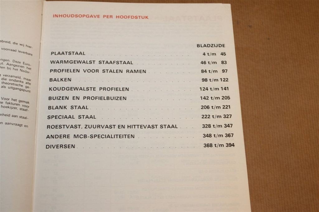 Het MCB Boek — Staalprofielen & Tabellen 1971, Boeken, Techniek, Ophalen of Verzenden, Gelezen, Bouwkunde