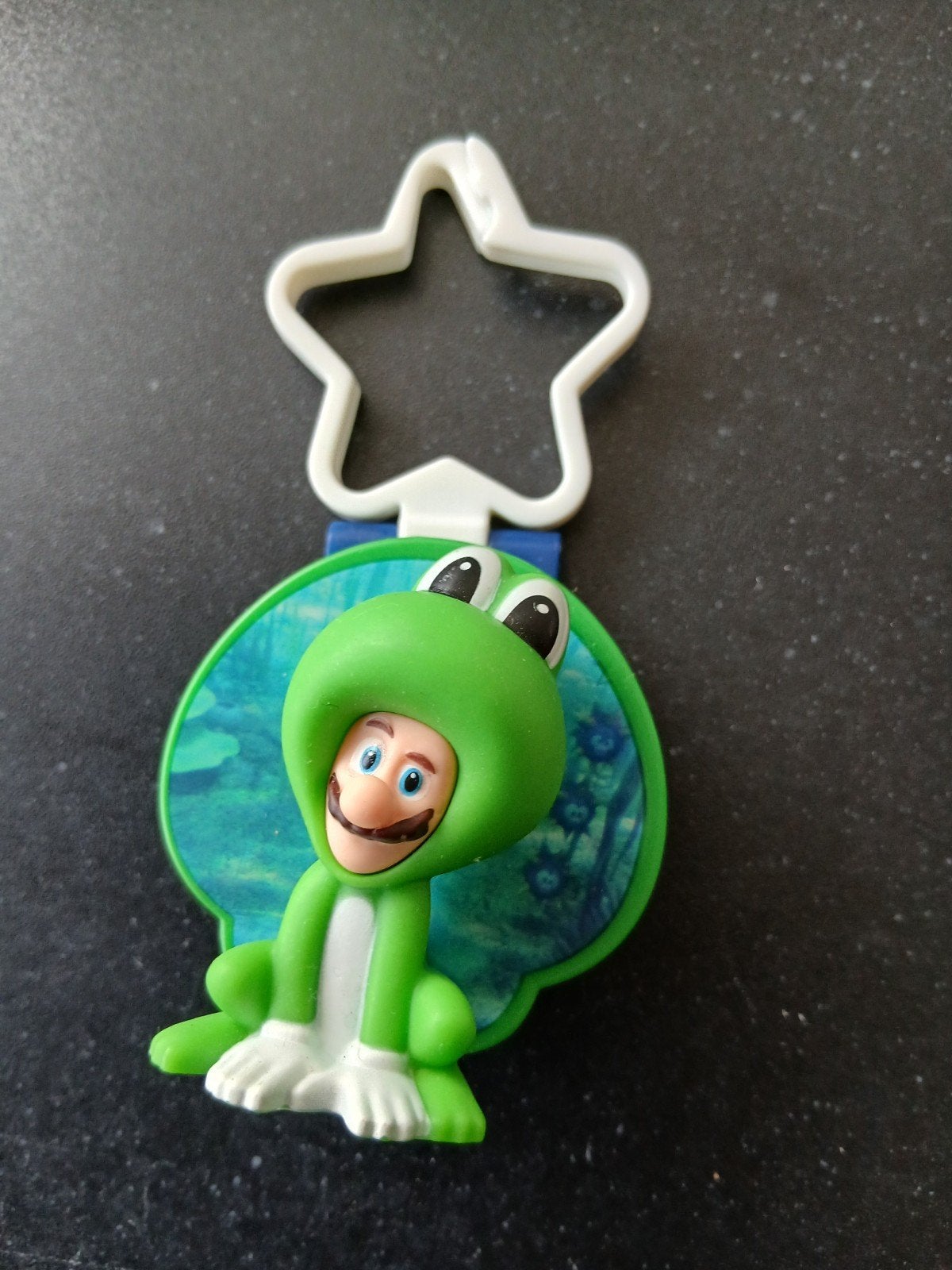 McDonald's sleutelhanger  Super Mario figuur - Kikker Mario, Ophalen of Verzenden, Zo goed als nieuw