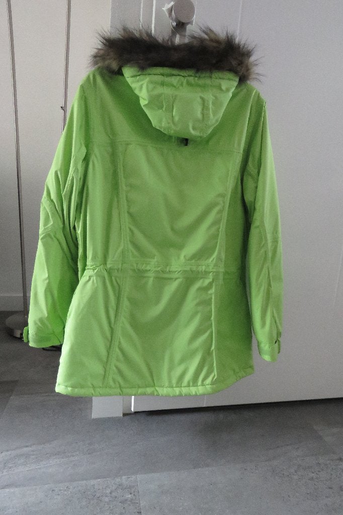 dames winterjas/ski jack lime groen maat M, Kleding | Dames, Ophalen, Zo goed als nieuw, Maat 38/40 (M), Groen