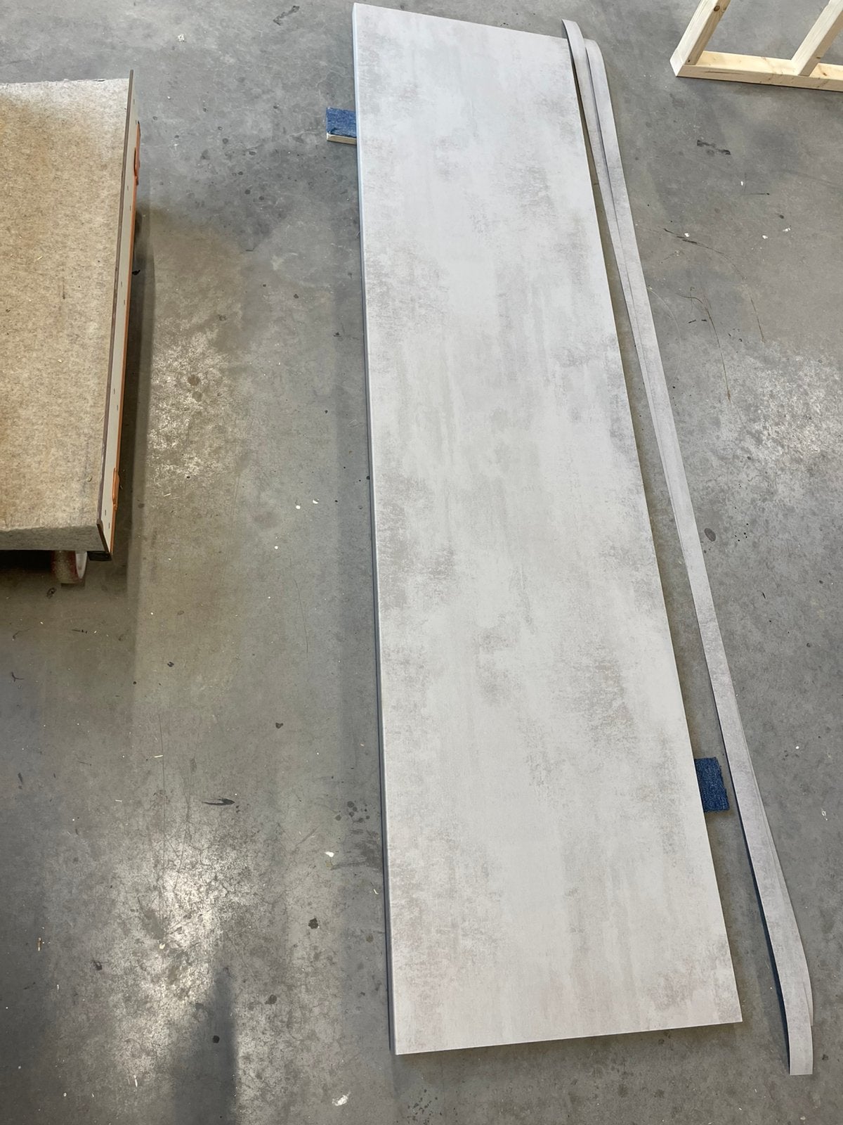 Beton look blad keuken aanrecht chromix egger, Ophalen, Zo goed als nieuw, 200 cm of meer, Minder dan 100 cm