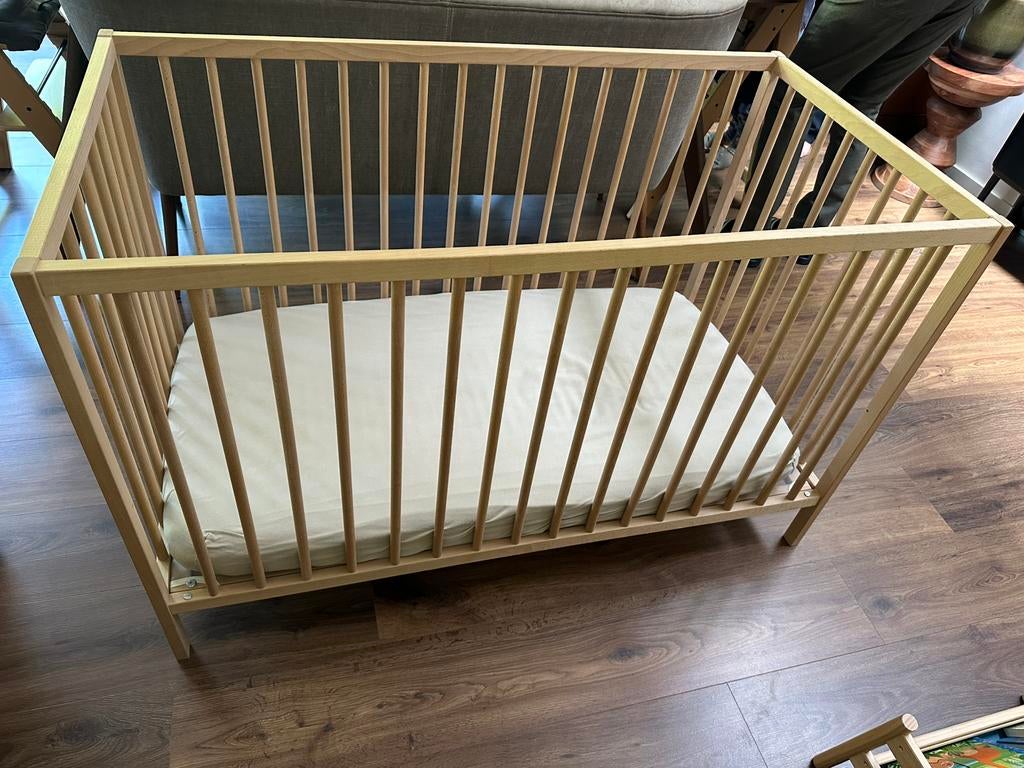 IKEA Snigler ledikant met IKEA Krummelur foam matras, Ophalen, Zo goed als nieuw, Ledikant