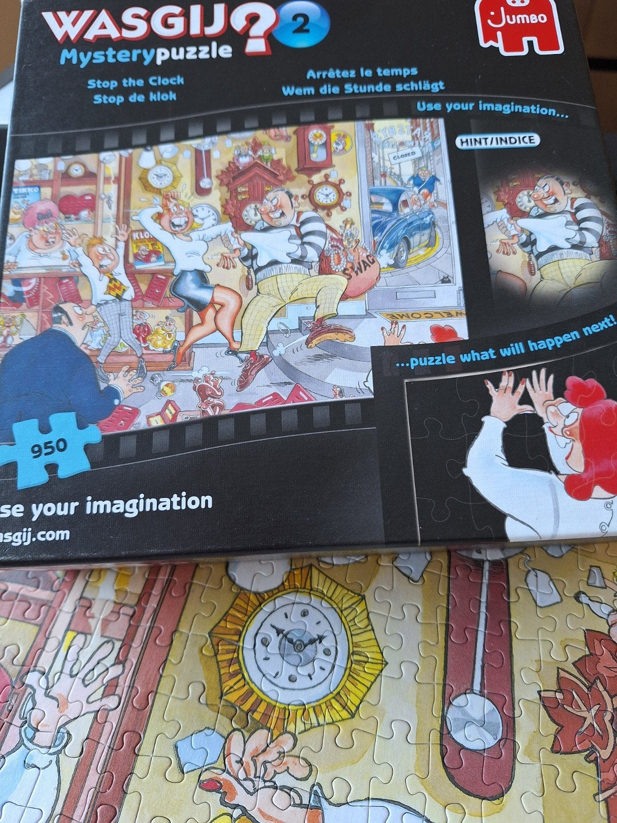 WasGij puzzel Mysterie 2,   950 st, Hobby en Vrije tijd, Ophalen, 500 t/m 1500 stukjes, Zo goed als nieuw