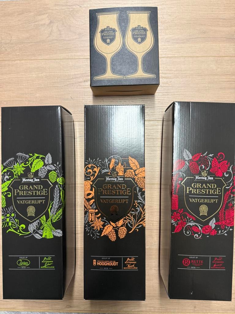 Hertog Jan Grand Prestige Vatgerijpt Collectie + Glazen, Ophalen, Hertog Jan, Hertog Jan, Nieuw