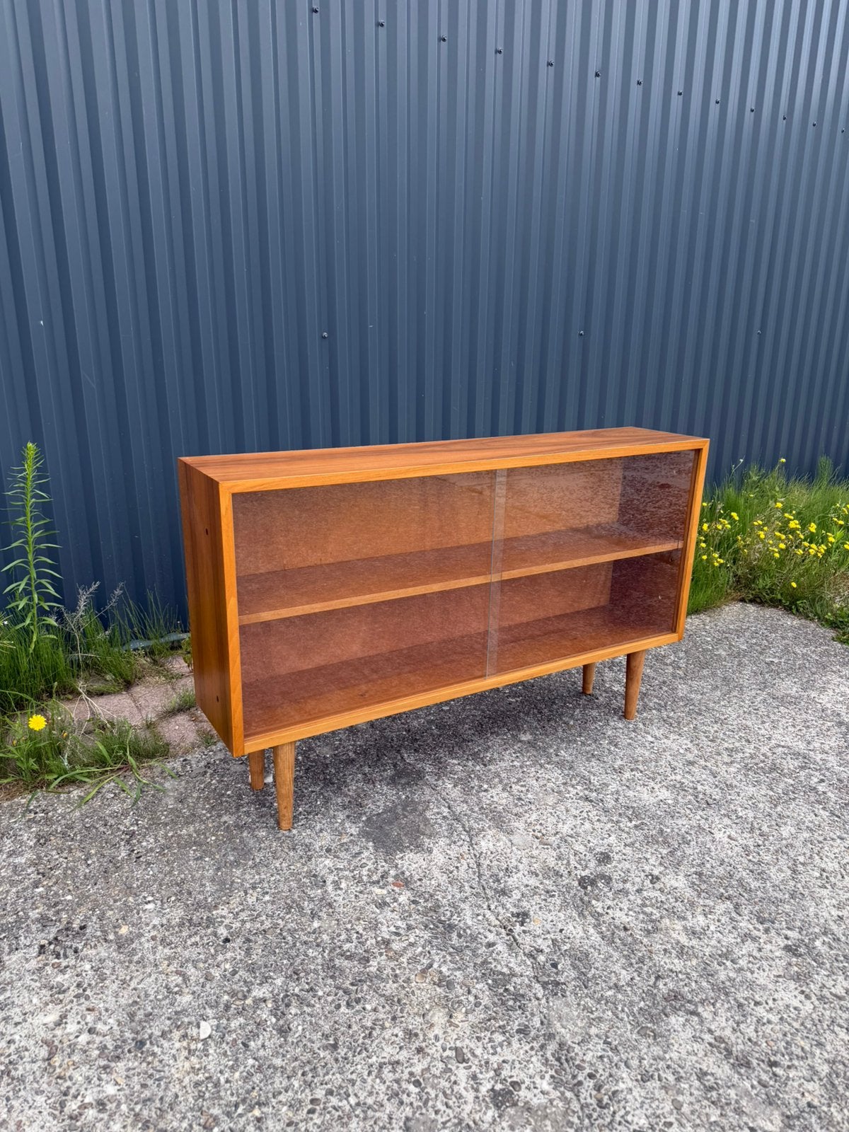 Vintage vitrinekast kastje dressoir, Ophalen, F, Gebruikt, C