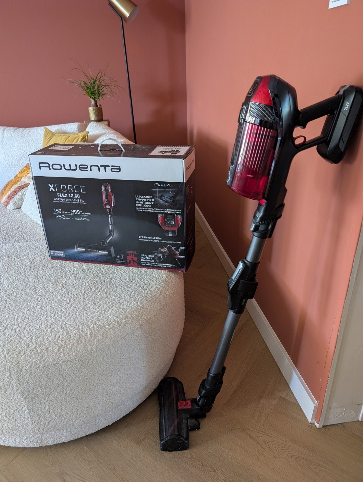 Rowenta X-Force Flex 12.60 Draadloze Steelstofzuiger, Rowenta, Draadloos, Ophalen of Verzenden, Zo goed als nieuw
