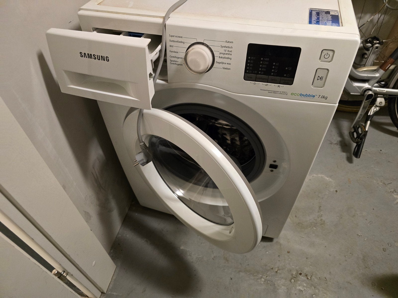 Samsung wasmachine, Witgoed en Apparatuur, Wasmachines, 6 tot 8 kg, Ophalen of Verzenden, 1200 tot 1600 toeren, 85 tot 90 cm