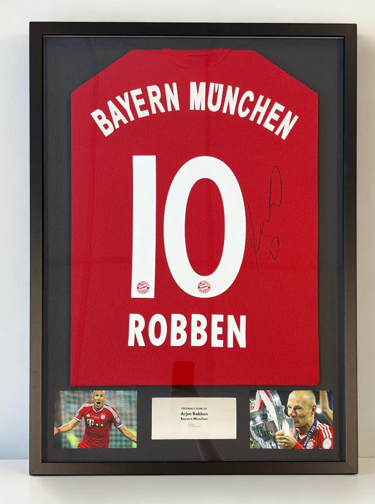 Arjen Robben - gesigneerd & ingelijst - Bayern Munchen shirt, Verzenden, Nieuw, Buitenlandse clubs, Shirt