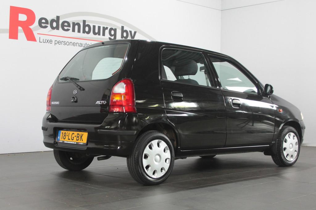Suzuki Alto 1.1 GLS - 5 drs. - NAP (bj 2002), Voorwielaandrijving, 750 kg, 4 cilinders, Zwart