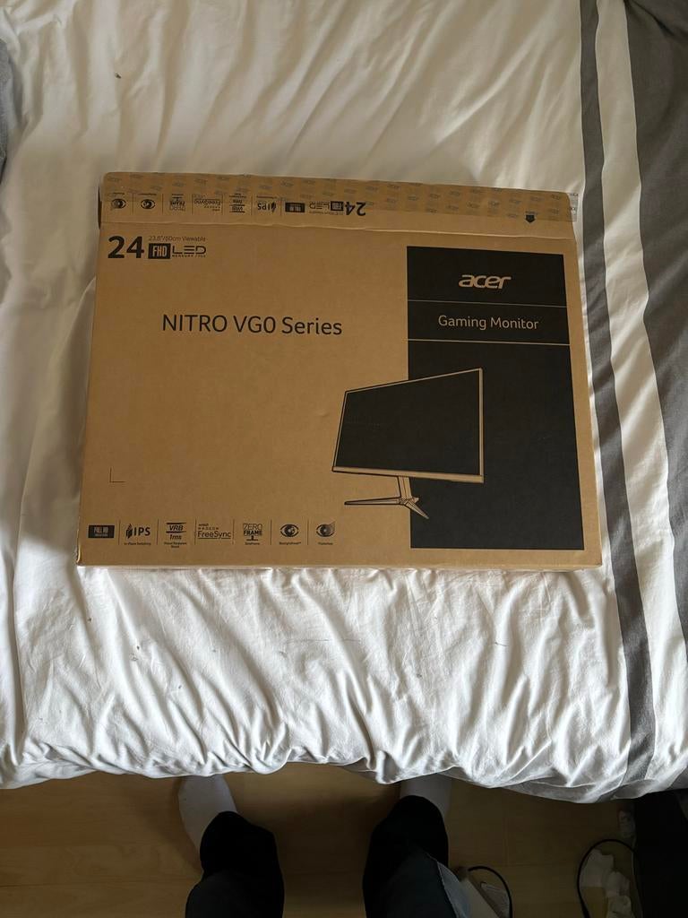 Acer Nitro VG0 Gaming Monitor - Full HD IPS 1ms FreeSync, IPS, Full HD, Zo goed als nieuw, 1 tot 2 ms