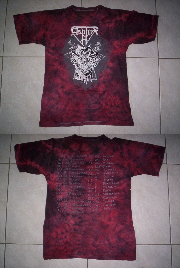 ASPHYX - European tour 1991 shirt, Ophalen of Verzenden, Zo goed als nieuw, Maat 52/54 (L), Meerkleurig
