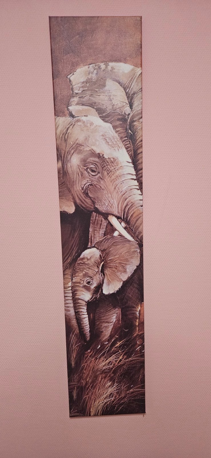 Canvas schilderij olifanten met baby olifant, Ophalen, Minder dan 50 cm, Oorspronkelijke maker, Overige typen