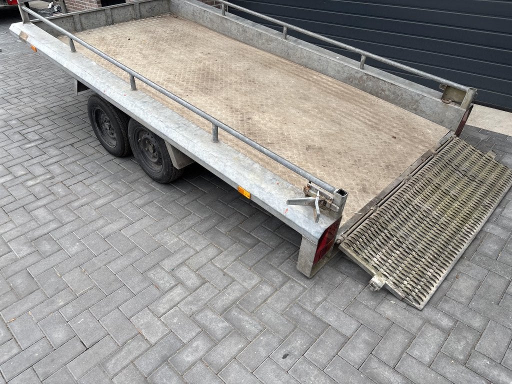 Hapert kantelbare Machinetransporter oprijwagen aanhanger, Gebruikt