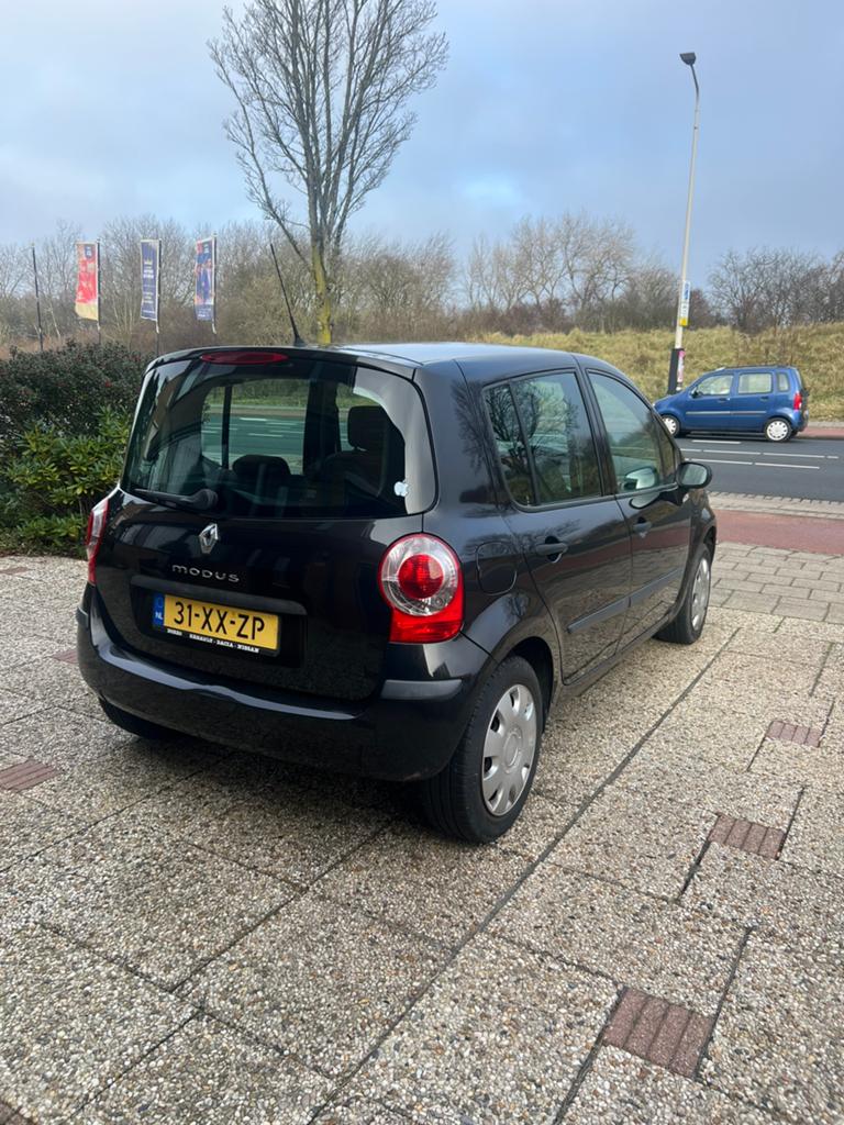 Renault Modus 1.6 16V AUT 2007 Zwart, Stof, 4 cilinders, Zwart, Origineel Nederlands