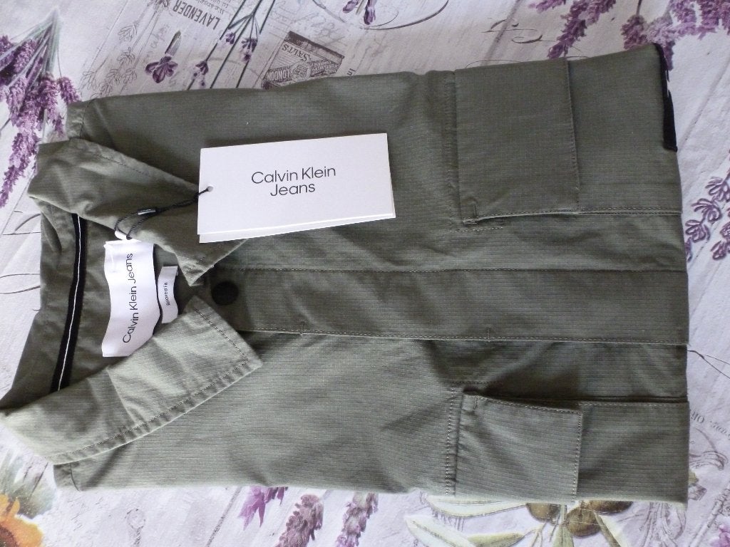 8.) Jas/Blouse Calve Klein Jeans - XL Groen, Nieuw, Ophalen of Verzenden, Calve Klein Jeans, Halswijdte 43/44 (XL)