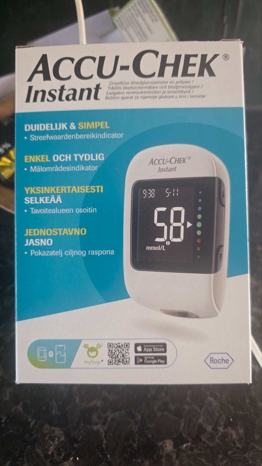 Accu-Chek Instant Bloedglucosemeter - Nieuw in doos, Ophalen of Verzenden, Nieuw, Overige typen