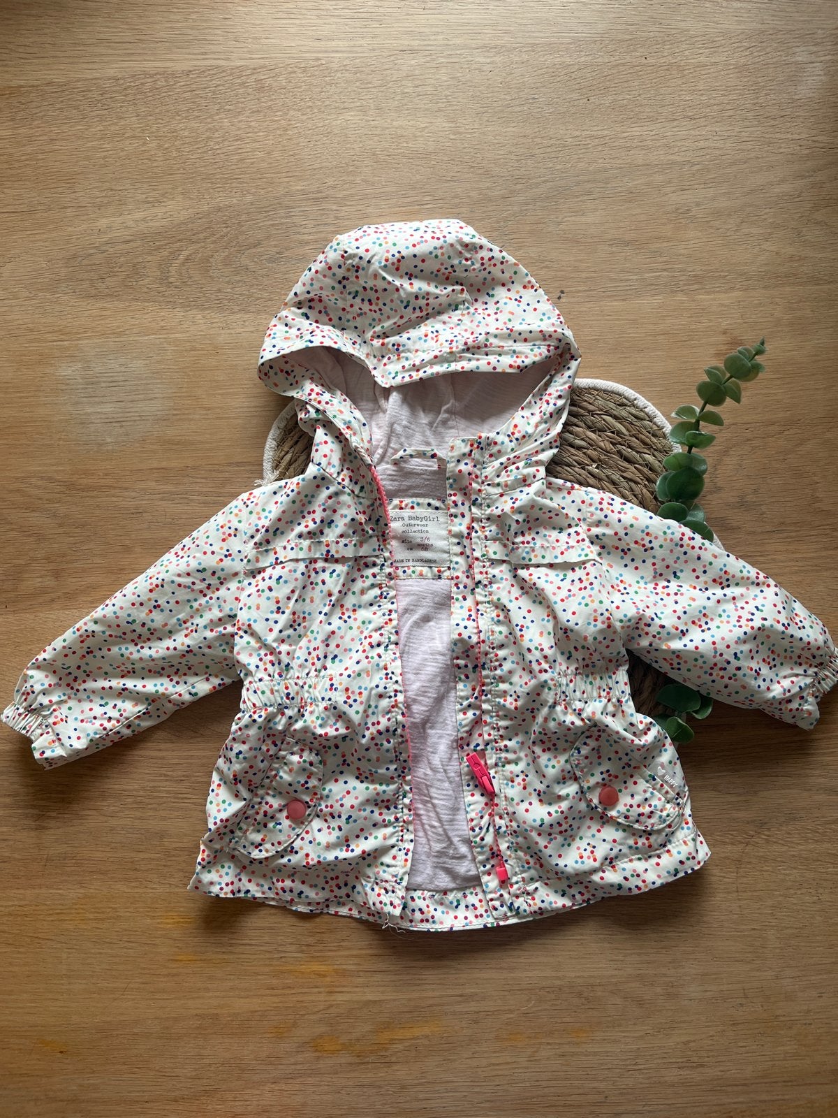 Zara babygirl jasje maat 68, Kinderen en Baby's, Babykleding | Maat 68, Ophalen of Verzenden, Zo goed als nieuw, Meisje, Jasje