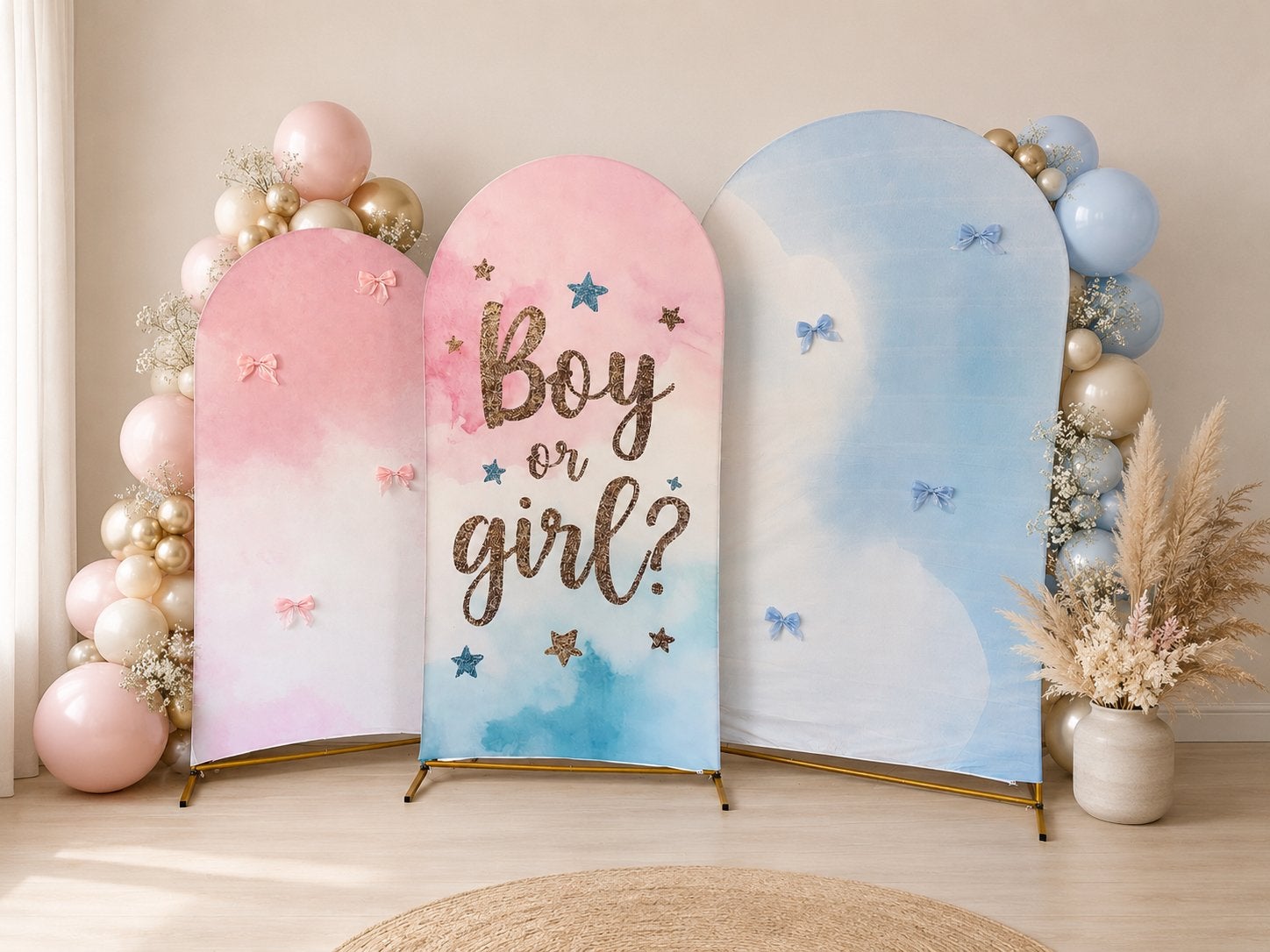 Te huur backdrops achtergrond gender verjaardag zeemermin, Ophalen, Gebruikt, Feestartikel, Geboorte of Huwelijk