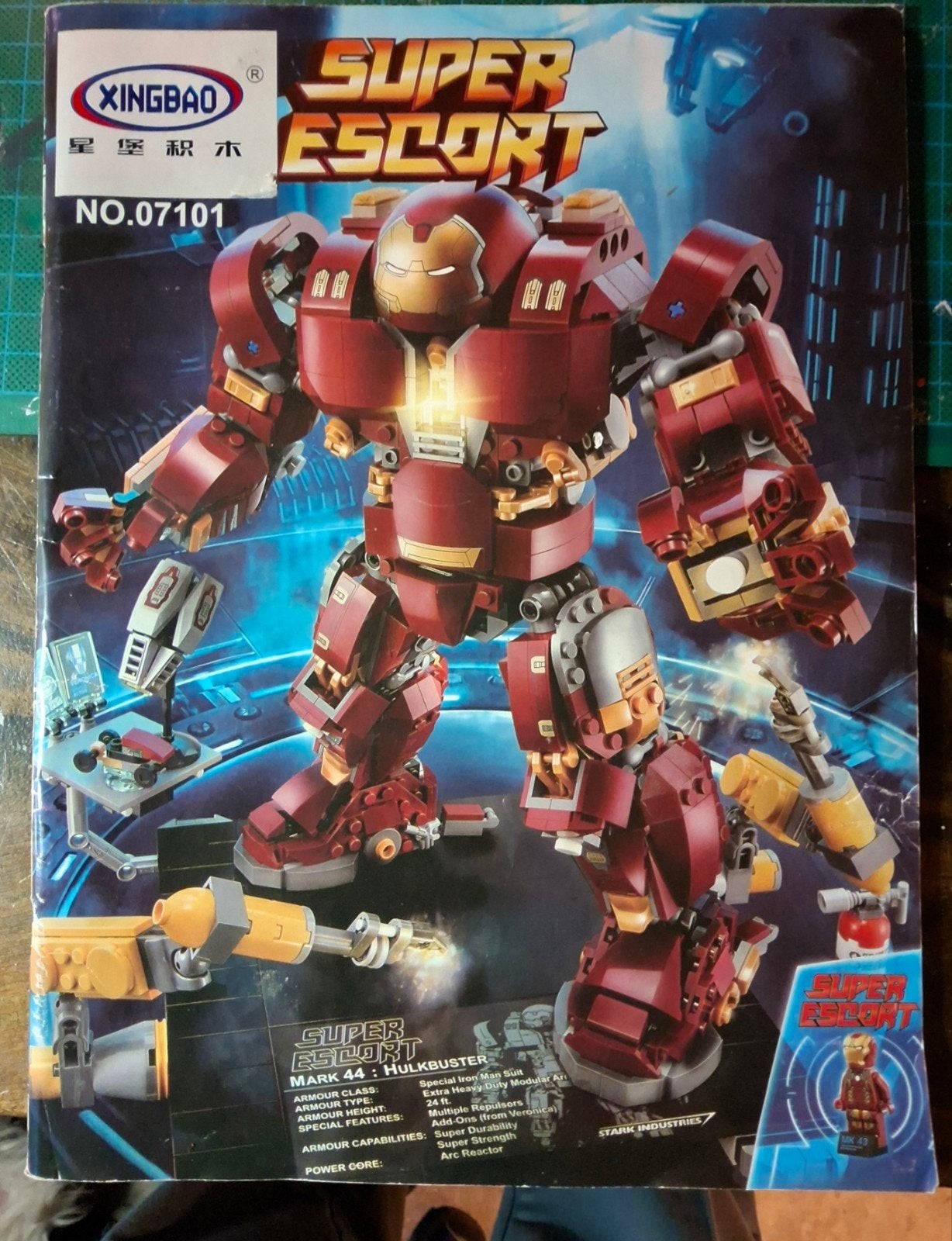 Xingbao Super Escort Mark 44 Hulkbuster, Kinderen en Baby's, Speelgoed | Bouwstenen, Ophalen of Verzenden, Zo goed als nieuw