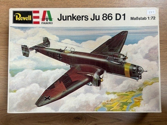 1:72 1/72 Revell Italaerei Junkers Ju 86 D1 1, 1:72 tot 1:144, Italeri, Ophalen of Verzenden, Zo goed als nieuw